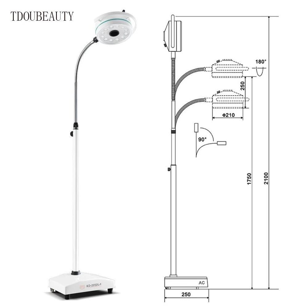 36W LED Mobile Veterinary Instrument for Surgical Beauty Clinic Hospital Dental Lamp Examination Light for Veterinary Clinics