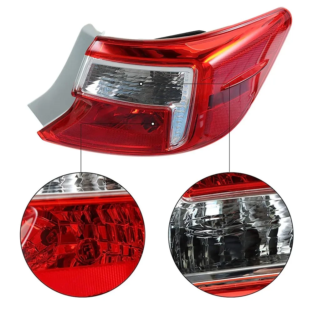

1 PC Rear Brake Tail Light Taillight Stop Light for Toyota Camry 2012 2013 2014 Without Lamp