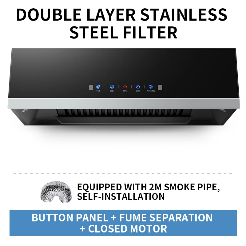 180W ช่วงเครื่องดูดควันอัตโนมัติ, CXW-180-C01หมวกน้ำมันขนาดเล็กดูดด้านบนใช้ในห้องครัว