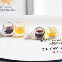 Mini Simulation Beer Glasses, Resin 3D Wine Glasses, Convenience Store Toy, House Decoration, 10 Pcs