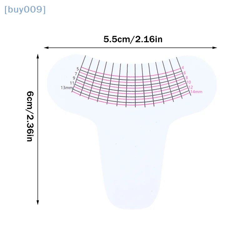 【buy009】10 Pcs Eyelash Length Measuring Ruler Portable Eyebrow Soft Plastic Ruler Makeup Tool Eyelash Extension Growth