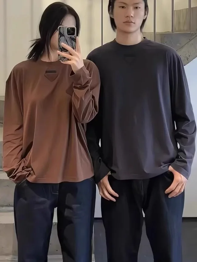 

Роскошная итальянская термофутболка свободного покроя, 300 г, технология самонагрева, осень-зима, базовый слой, irt e Label Sy...