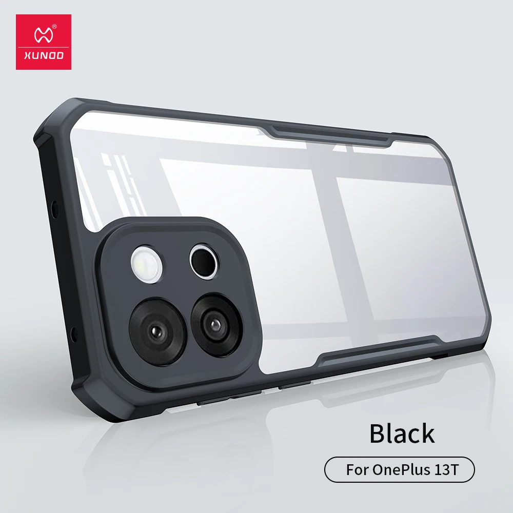 Для OnePlus 13T 13s чехол XUNDD Airbags противоударный прозрачный защитный чехол для камеры из ПК + ТПУ для One Plus 13T Для OnePlus 13T 13s чехол XUNDD Airbags противоударный прозрачный защитный чехол для камеры из ПК + ТПУ для One Plus 13T