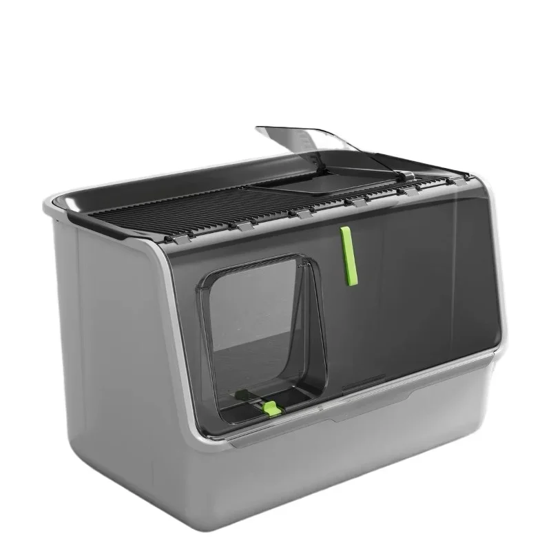 New cat litter box Large cat splash-proof semi-closed giant cat litter box Extra large