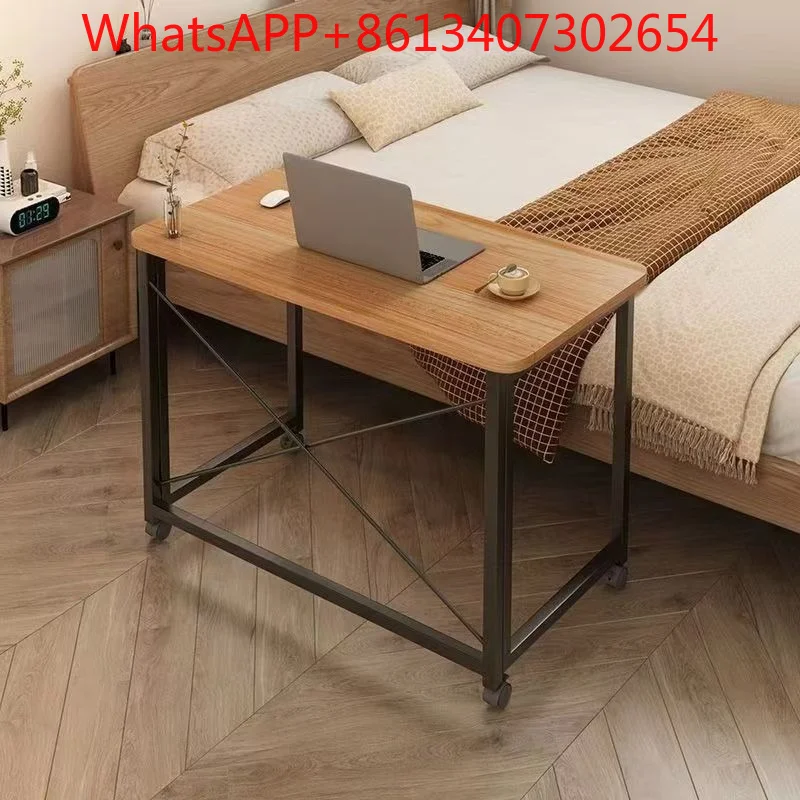 Folding removable home computer desk, bedroom gap, bedside table, simple small table workbench (1pcs)