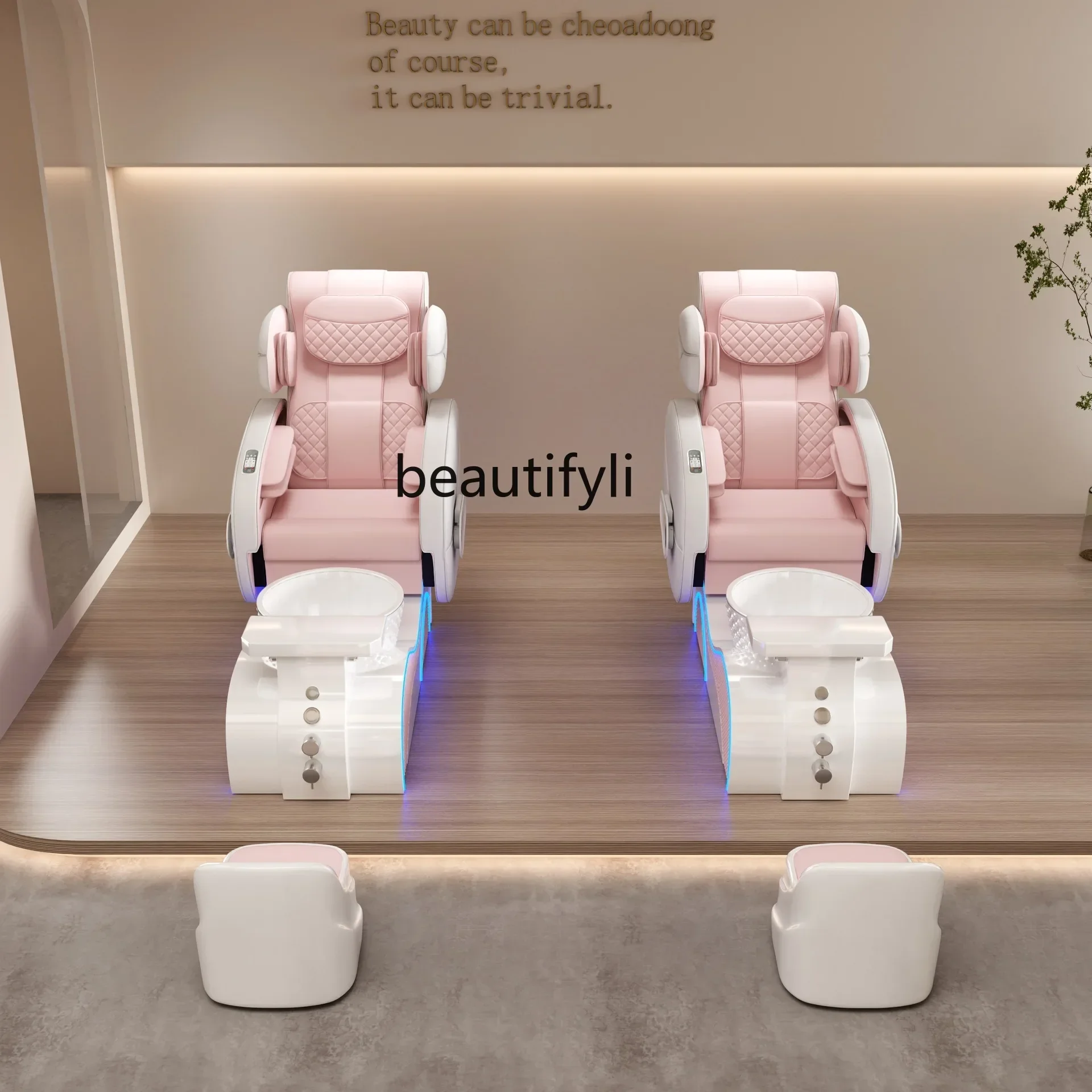 High-End Beauty Salon Spa Salon Pedicure Chair Space Capsule Nail Beauty Eyelash Beauty Sofa Foot Massage Chair