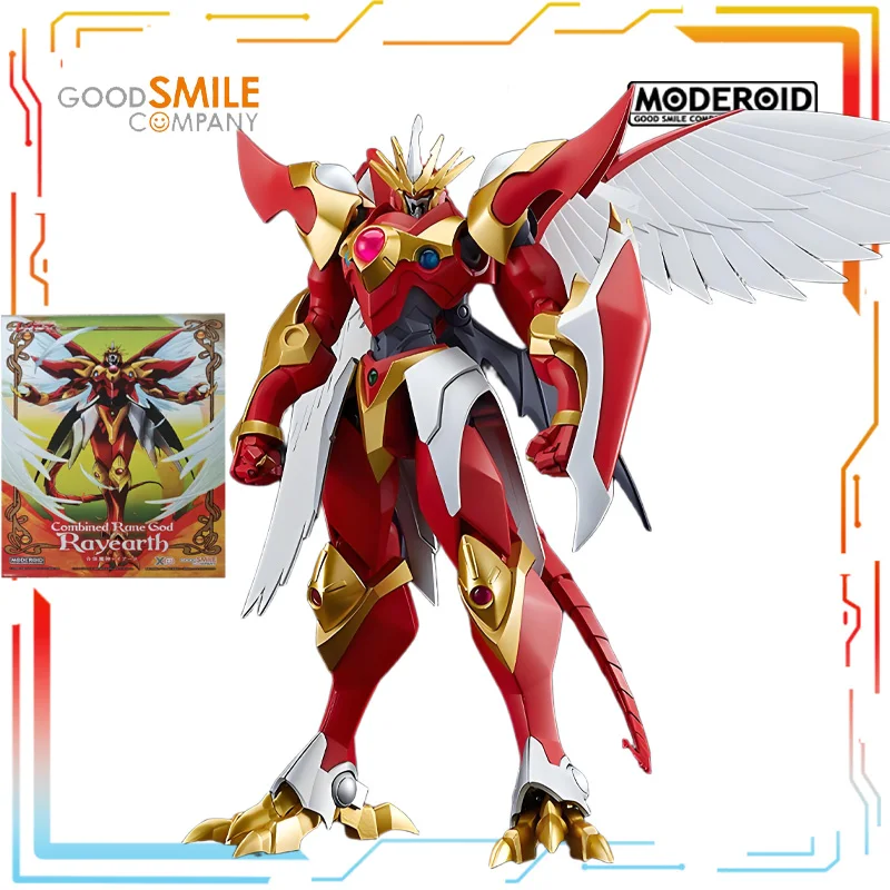 Rambut Lurus Asli GSC Original MODEROID Series Magic Knight Anime Action Assembly Model Mainan Model Ornamen Hadiah untuk Anak Laki-Laki
