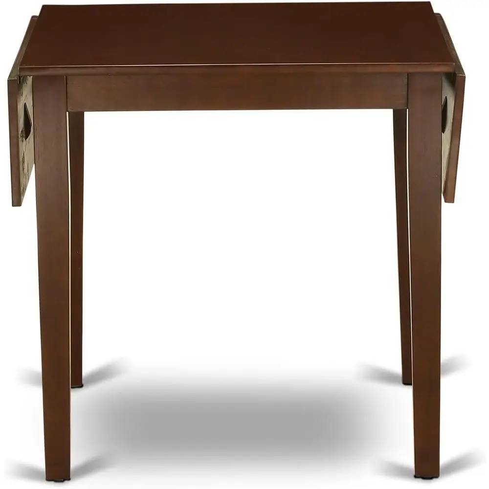 طاولة طعام مستطيلة من خشب الماهوجني، 30 × 48، أرجل أنيقة #6