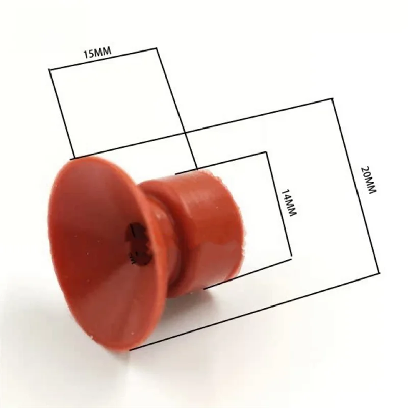 ABDJ-マティーニ マルレット 20X15x6mm ミュラー ラバー吸盤 100個 マティーニ マルレット 印刷部品