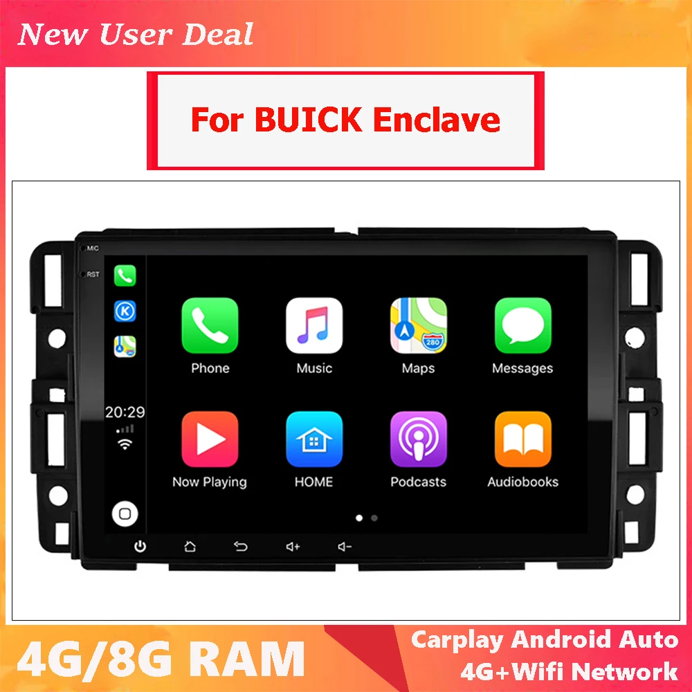 Car Head Unit Radio Stereo For GMC Yukon Acadia Savana Sierra With Carplay Bluetooth Android Auto Screen