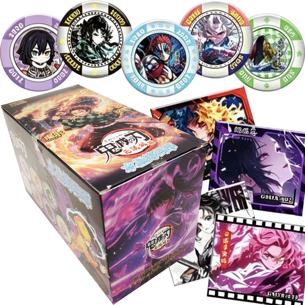 carte-adesive-laser-demon-slayer-all'ingrosso-design-con-effetti-speciali-di-kamado-tanjiro-carte-da-poker-giochi-da-tavolo-anime