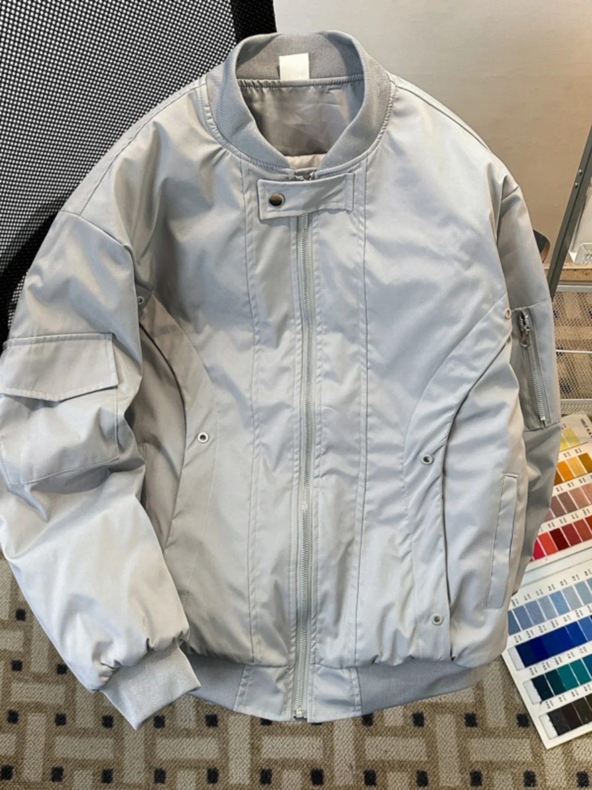 

Американская пилотская куртка из хлопка для мужчин, зимняя утепленная, с воротником-бомбером, свободного кроя, в стиле ретро, модная, хлопковая верхняя одежда