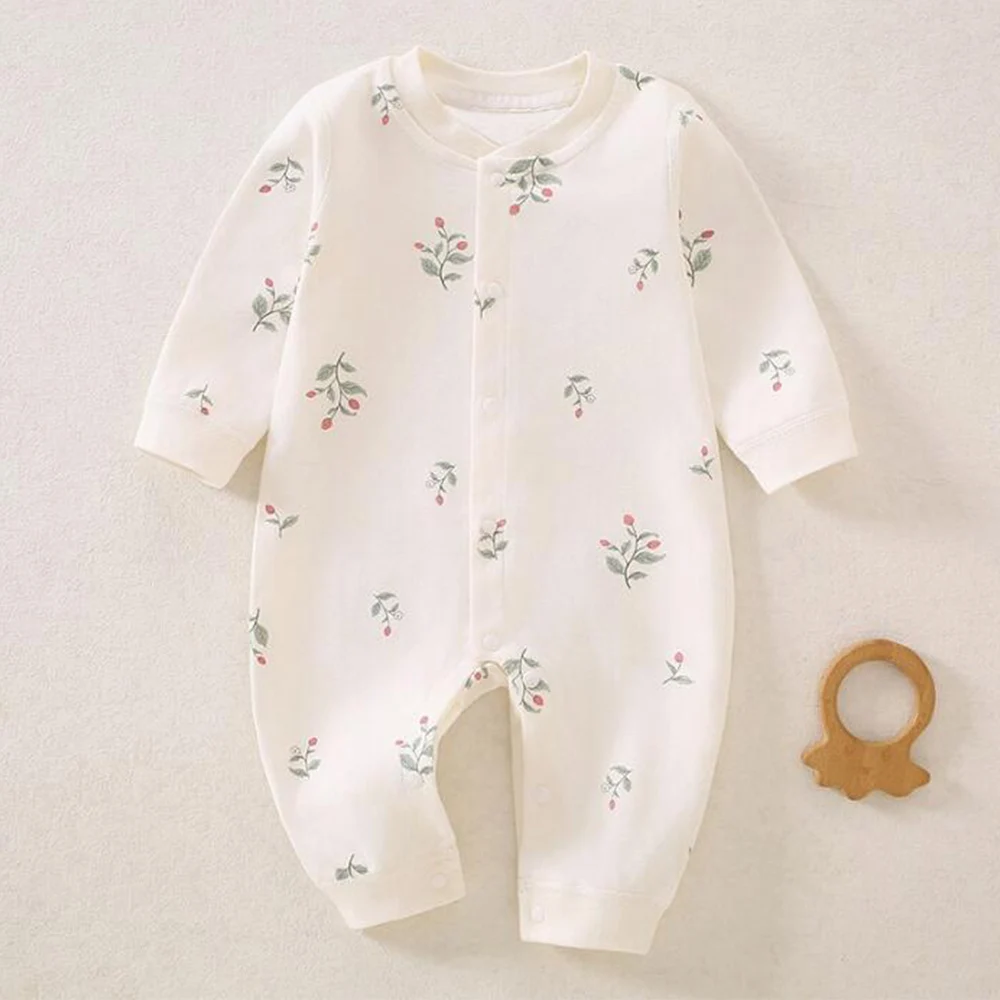 Baby Boy Jumpsuit Long Sleeve 100% Cotton Spring Winter Baby Girl Autumn Clothes Cute Unisex Newborn Romper