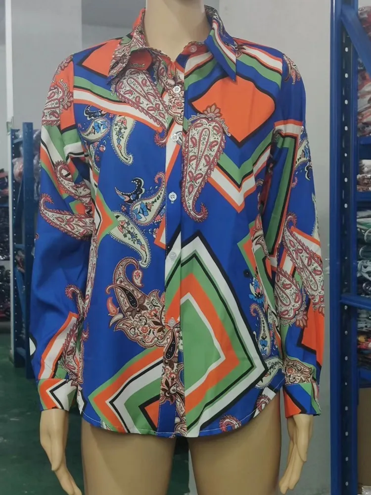 بلوزات نسائية 2025 بلوزة صيفية وخريفية بأكمام طويلة بلوزة نسائية قميص مكتب أنيق للعمل بلوزات علوية Mujer De Moda