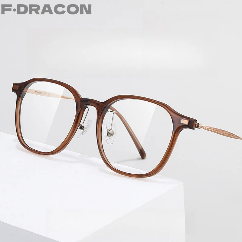 

Pure Titanium Glasses Frame Ultra-light Retro Multi-sided Women's Glasses Frame Custom Optical Prescription Glasses For Men 0091