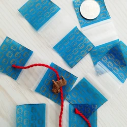 125125 Small Ziplock Bags 100bags Print Golden Crown Design 1.25X1.25 inch Plastic Print Sealable Bags