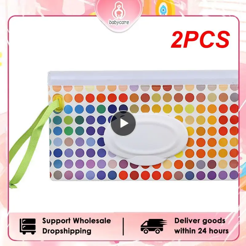 Support portable pour lingettes en poudre pour bébé, étui à lingettes, housse à rabat, sangle à pression, réutilisable, quotidien, sac à lingettes,