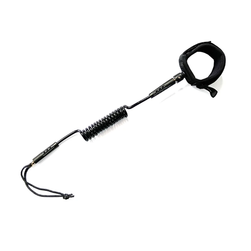 

Coiled TPU Leash Stand-Up Paddle Board Hand Rope Wrist Strap Surfboard Leash for Paddleboard, Shortboard, and Longboards