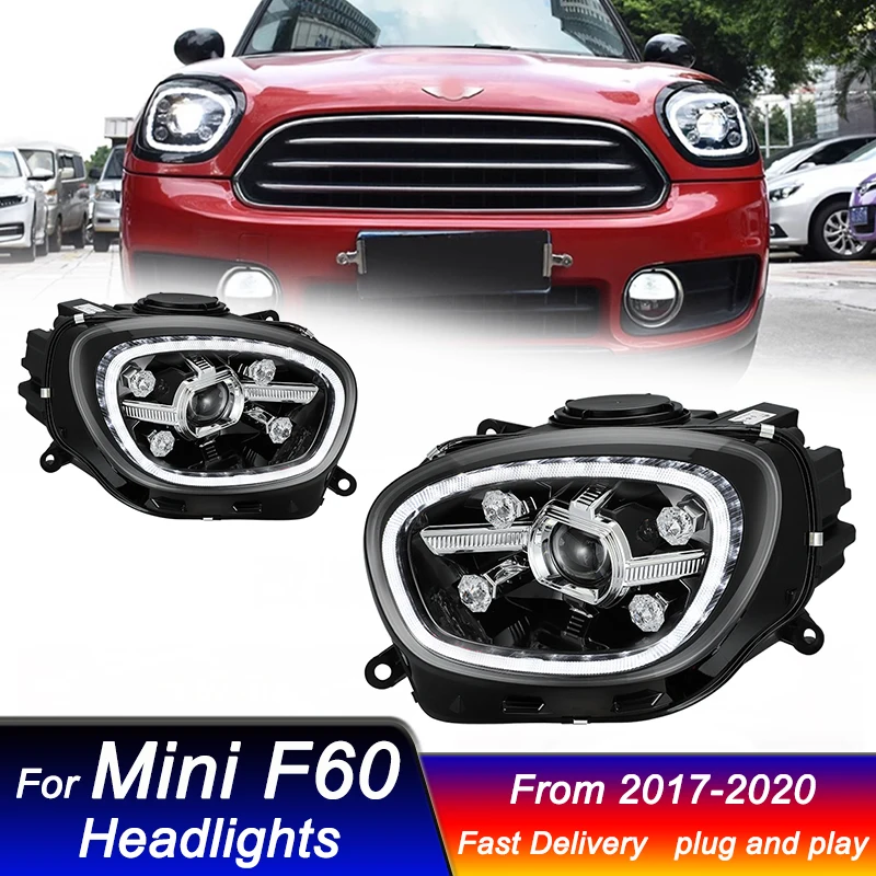 

Car styling Headlights for BMW Mini F60 2017-2020 new style LED DRL Dynamic Signal Head Lamp Bi Xenon Beam Headlamp Accembly