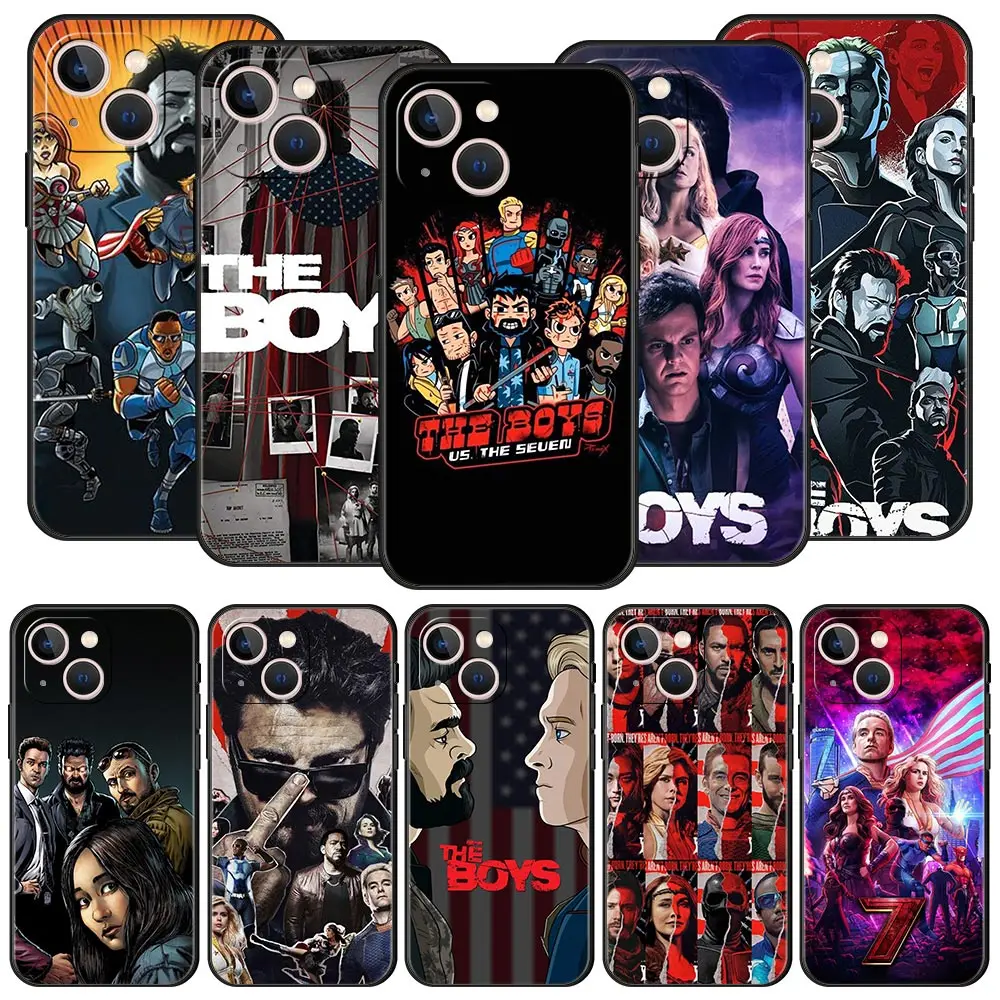 The Boys TV Series Phone Case For iPhone Apple 14 13 12 11 Pro Max Mini XR XS X SE 2020 7 8 Plus Cover Black Shell Coque Funda