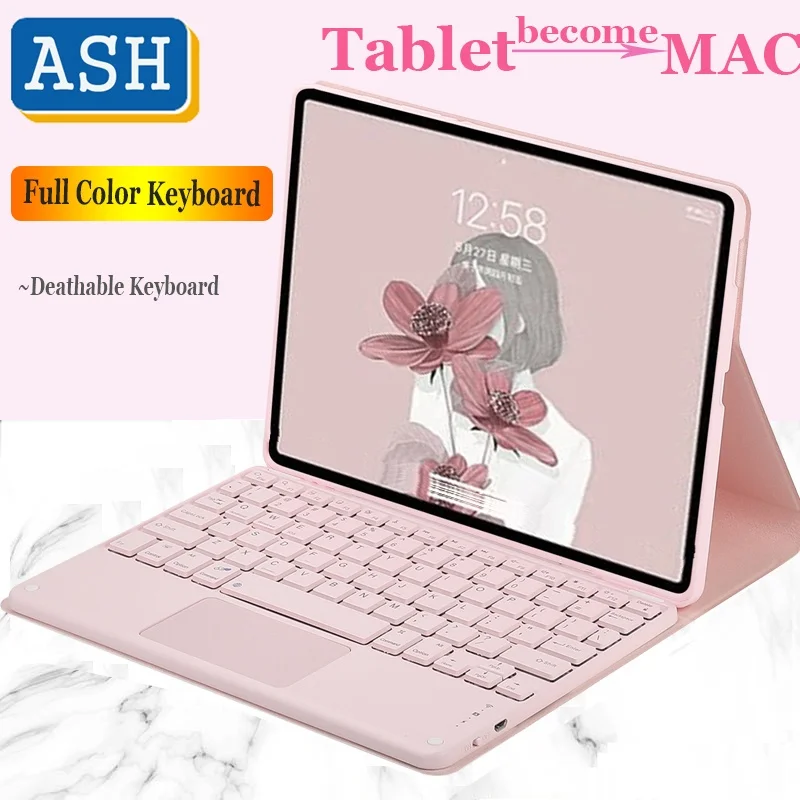 

ASH Magnetic for Redmi Pad SE 11" 2023 6 11 5 11 6 Pro 5 Pro 11inch for Redmi Pad 10.61 Inch Case with Touchpad Keyboard