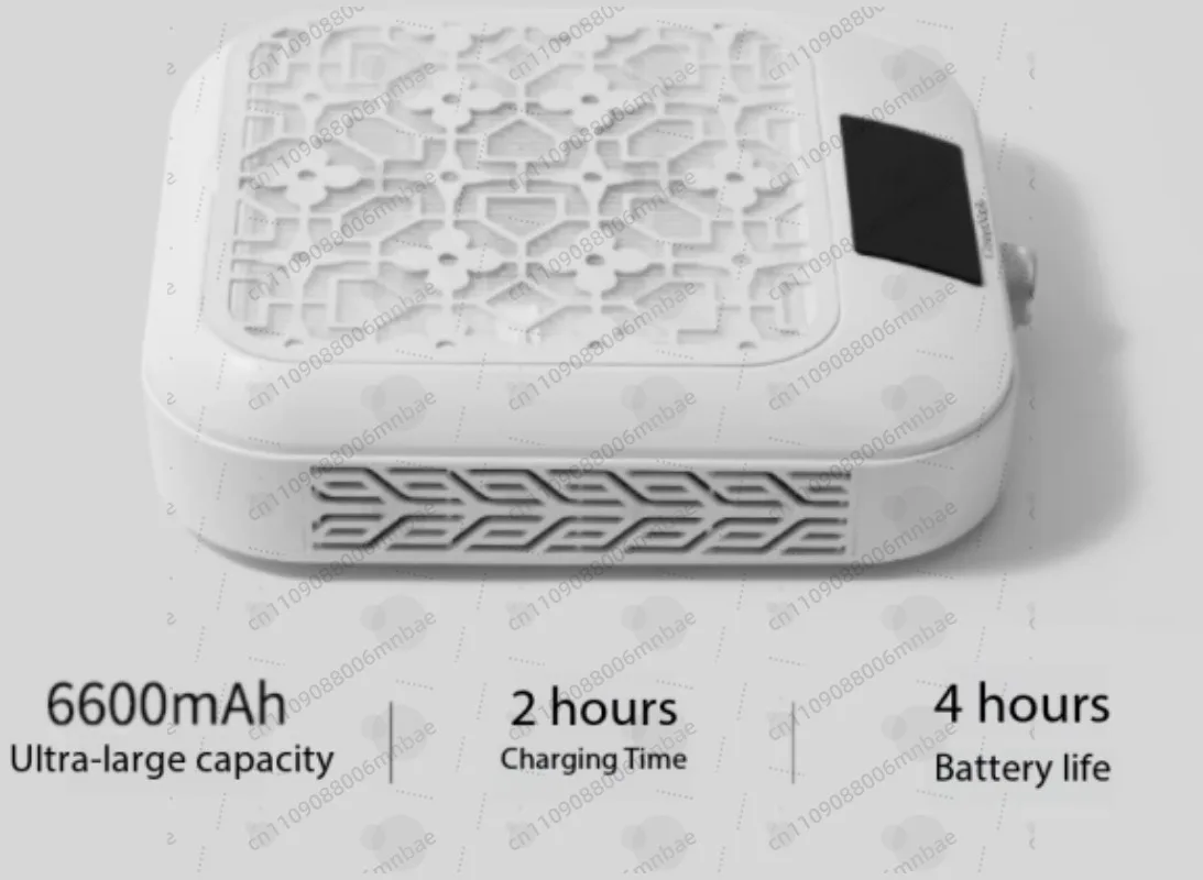 Brushless Turbo Nail Cleaner with Light Emitting Diode Display, Portable Vacuum Cleaner for Manicures and Nail Art Projects