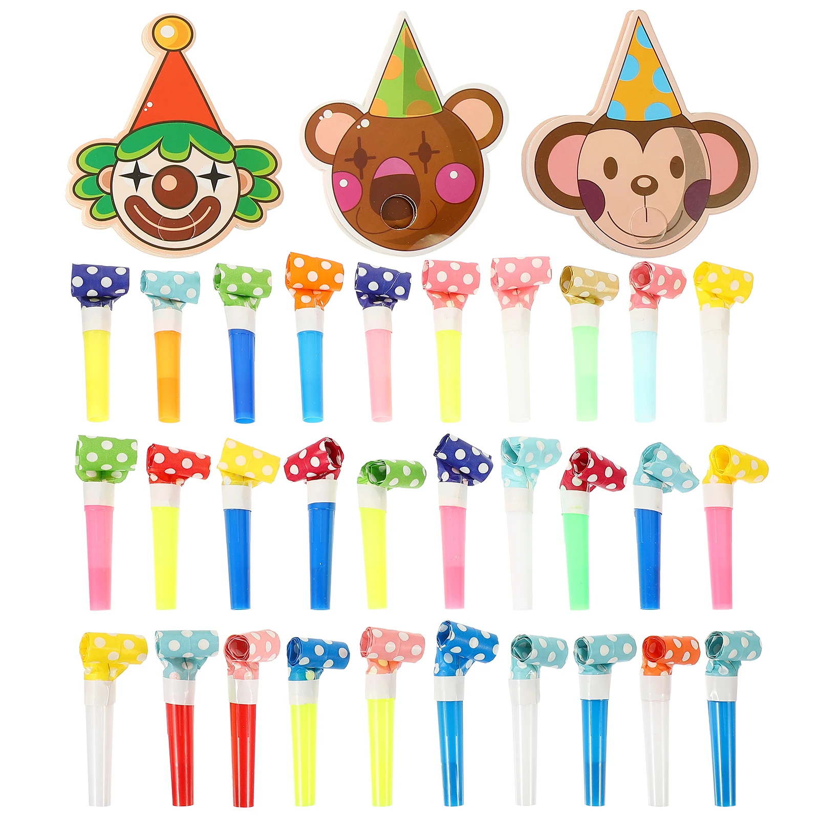 30 pezzi di cartone animato drago che soffia oggetti di scena festa rumore giocattolo rumorosi divertenti per fischietto di carta allegria leader