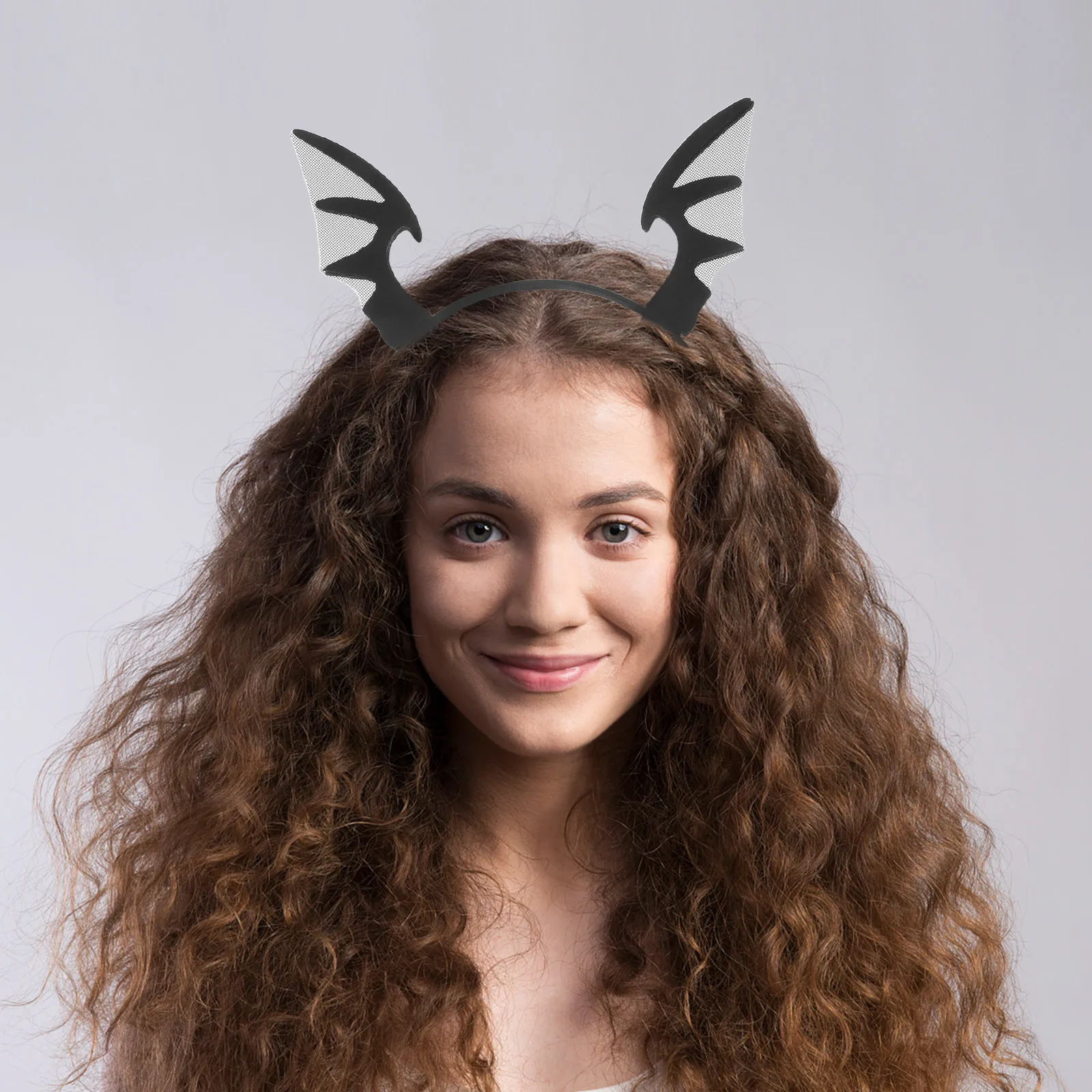 

4Pcs Halloween Bat Ears Headband Spooky Cute Hair Accessories for Women Cosplay Party Favors Bat Girl Accessories for Women