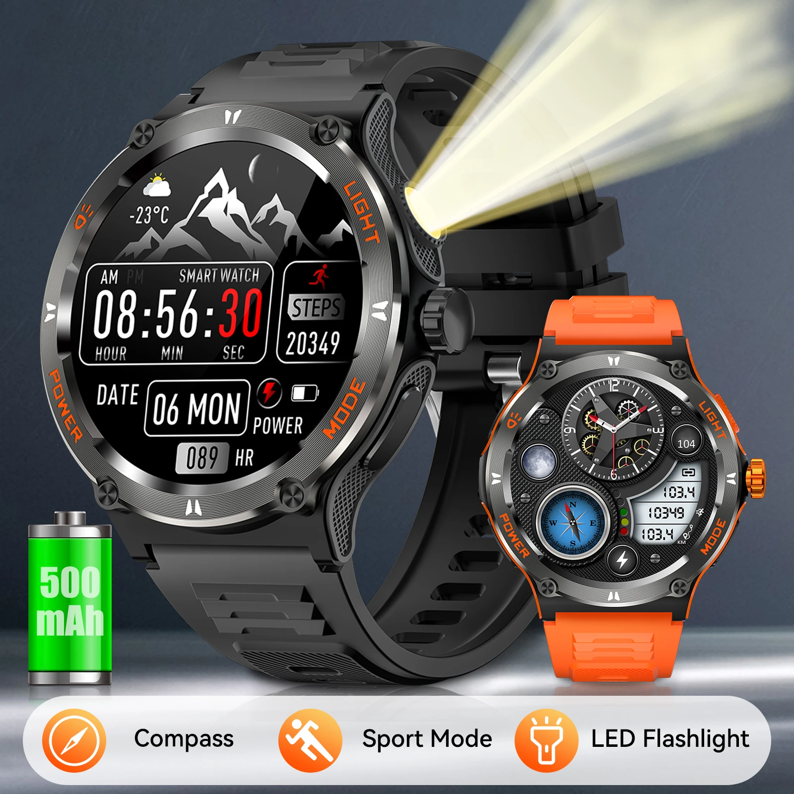 LaNikar Smart Watch 3ATM Waterproof 1.53