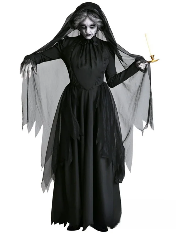 

Костюм на Хэллоуин: Призрачная невеста, Ведьма, Игровой костюм, Женский этнический сценический костюм, Традиционная одежда Ханьфу, Весна 2026