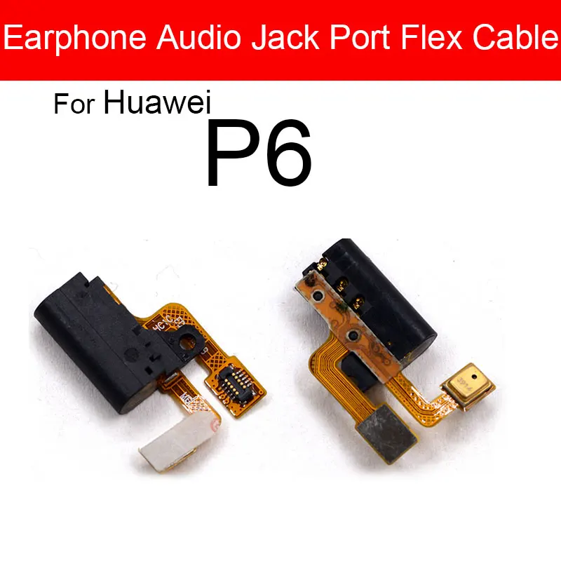 Ear Jack Earphone Audio Port Connector Flex Cable For Huawei P9 P10 Plus P30 P20 P9 Lite Mini P8 Max P7 P6 Replacement Parts