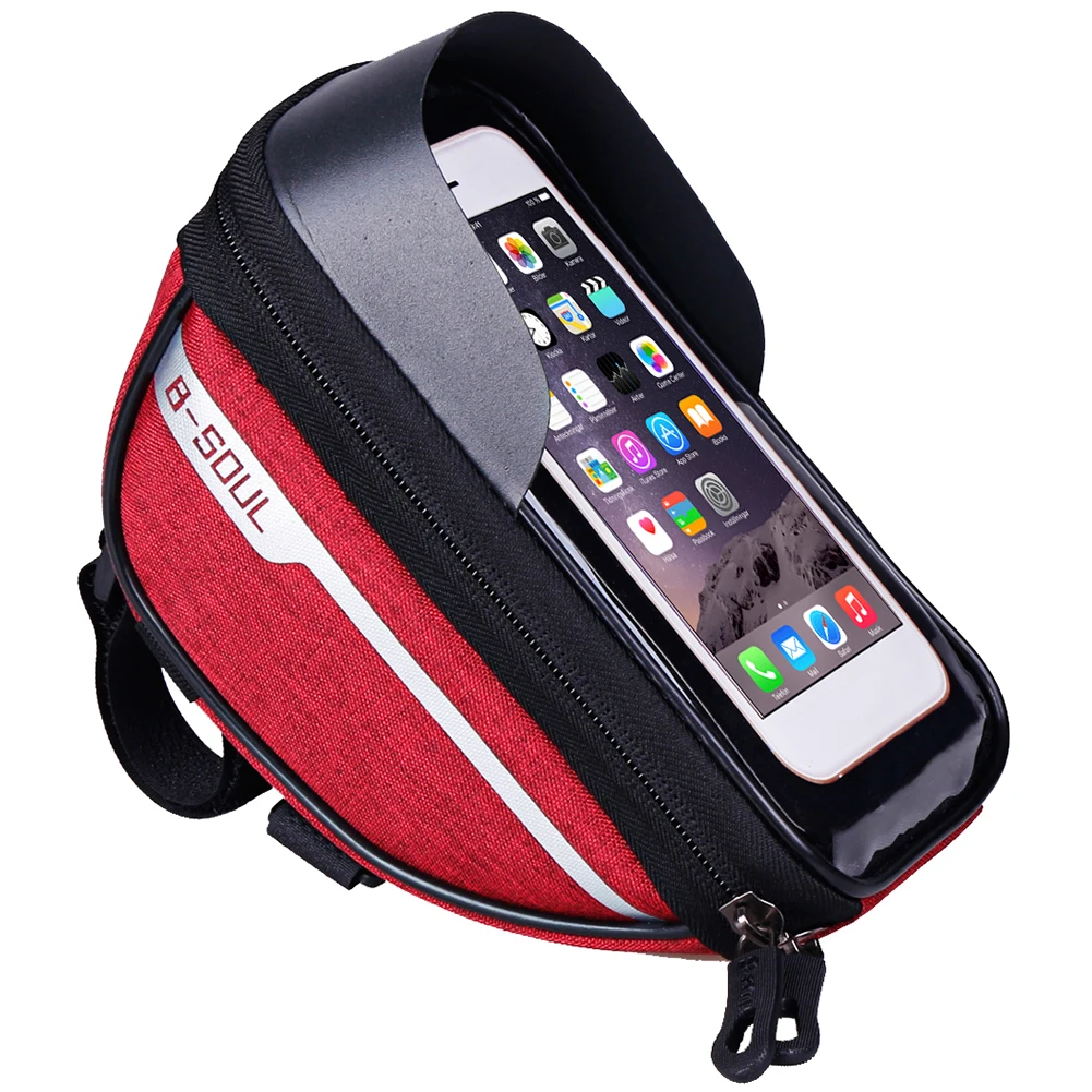 Fahrrad tasche wasserdichte Touchscreen-Fahrrad tasche Fahrrad front Handy halter Tasche 4,7-6,8 Zoll Handy hülle Fahrrad zubehör