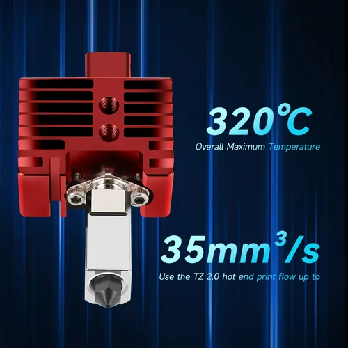 Imagen 2 del producto Hotend para Bambu Lab p1p X1C P1S X1 V2.0 actualización cabezal de impresión de extremo caliente piezas de impresión 3D para bambulab