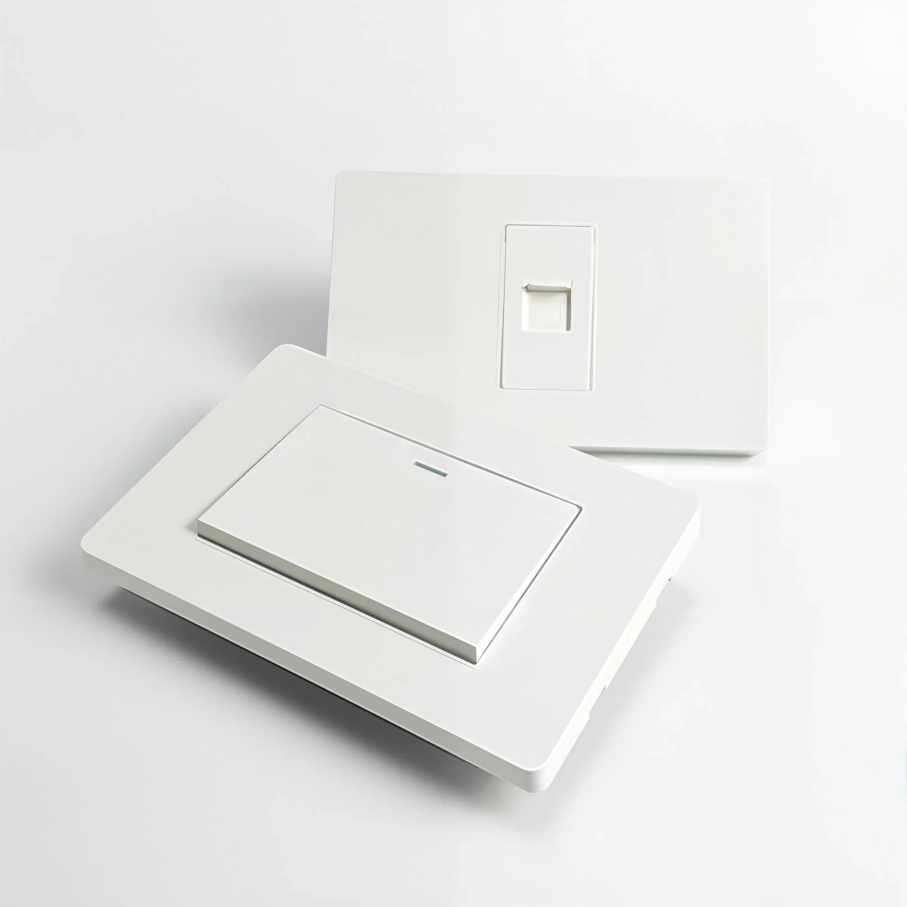 118 PC Plastic Panel Socket USB Type-C 20W Fast Charging Italy Chile Smart Wall Outlet Plug White Light Switch Home Office