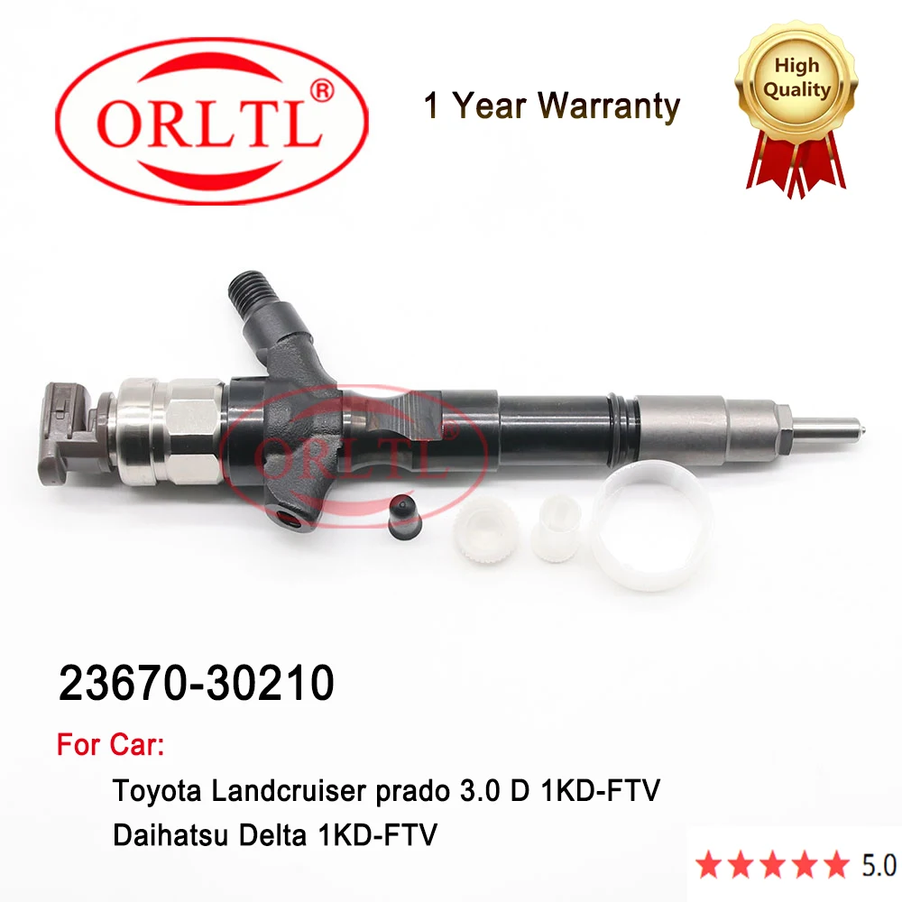 

23670-30210 For Toyota Landcruiser prado 3.0 D 1KD-FTV 2367030210 Common Rail Injector 23670 30210 Fuel Sprayer