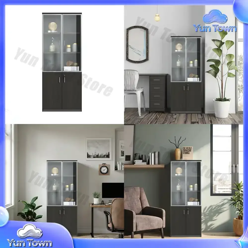 Small Tall Size Storage Cabinet Office Equipment Modern Commercial Bookcase Furniture Wooden File Cabinets For Boss Manager
