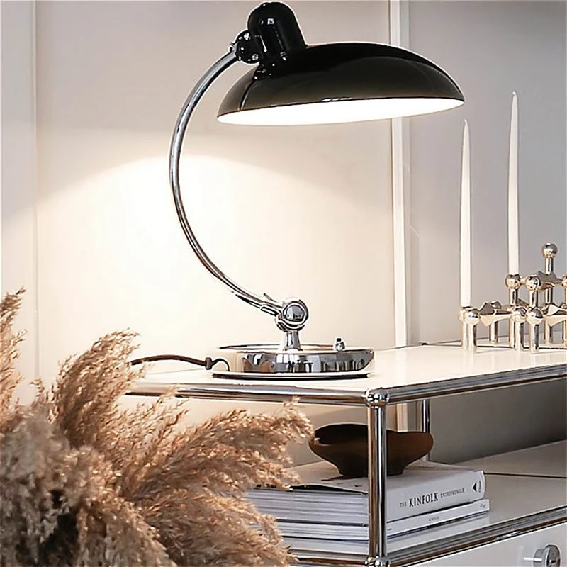 Denmark Bauhaus Style Iron Floor Lamps for Bedroom Office Atmospheric Reading Table Lights with Plug Court LED Lighting Fixtures
