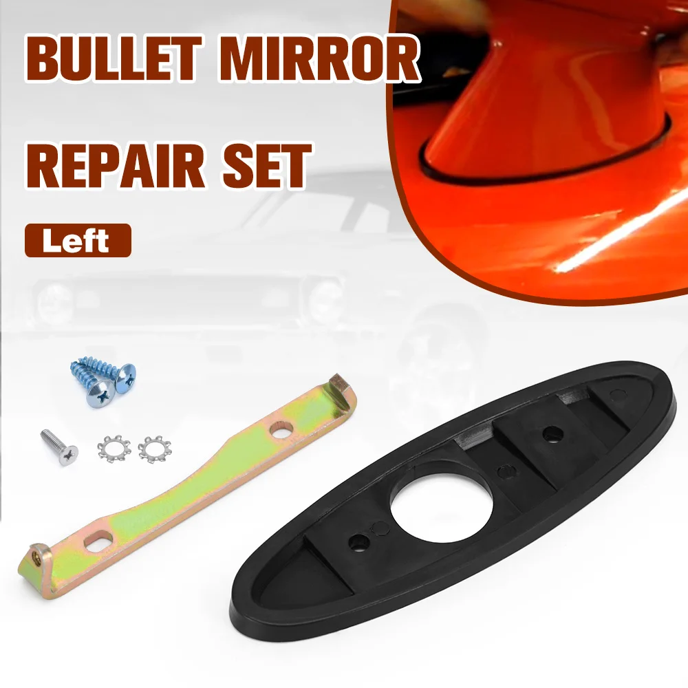 Left And Right Hand Side Outside Bullet Mirror Mounting Kit Repair Set For Firebird Camaro Nova GTO 442 1970-1981