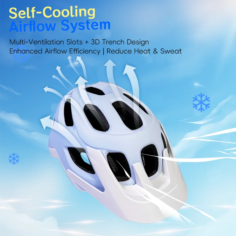 خوذة MTB خفيفة الوزن وجيدة التهوية مع فتحات متعددة - متوفرة بألوان أنيقة لكل من الرجال والنساء #3