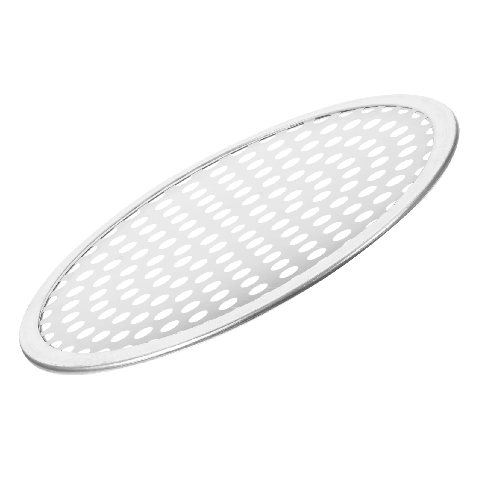

Perforated Pizza Pan 8 Inch Round Baking Tray with Holes for Oven Home Kitchen Use Non Stick Reusable Steel Accessories