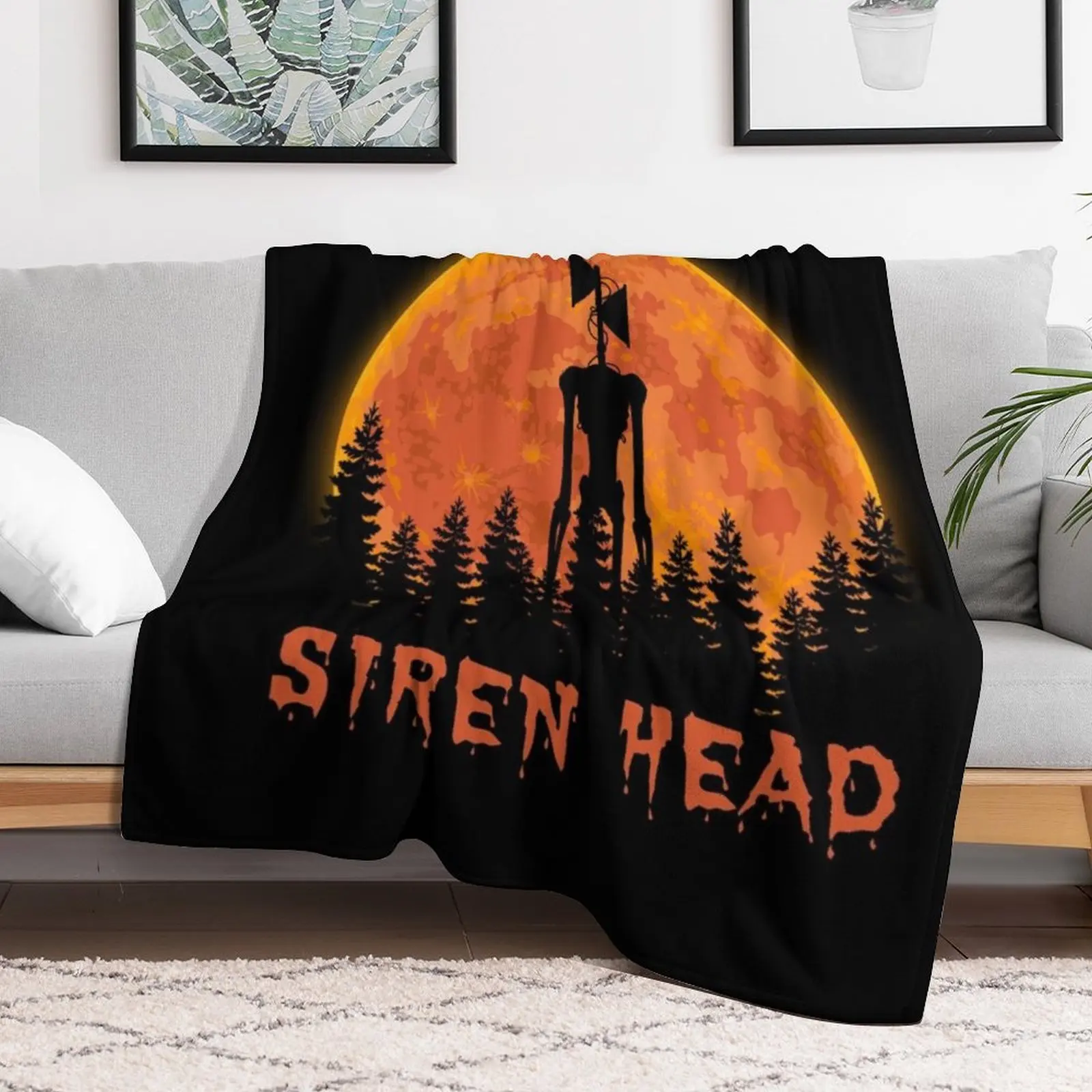 Siren Head Throw Blanket Sofa Custom Travel Comforter Blankets