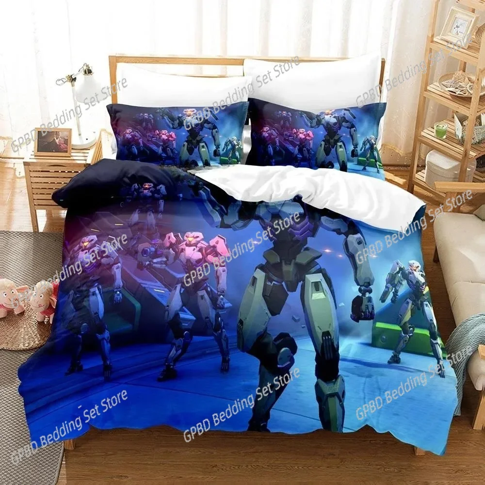 

Game Overwatch 2 Invasion Bedding Set Single Twin Full Queen King Size Bed Set Adult Boys Bedroom Duvet cover Sets New Anime