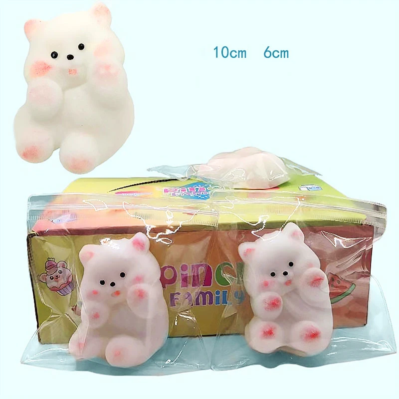 Jouet amusant de dessin animé de drapeau irrigation de chien, jouets de compression de pincement de chiot, adulte, enfants, mentaires oriel, cathartique, souligné, Charleroi Eve, cadeau d'anniversaire, mignon