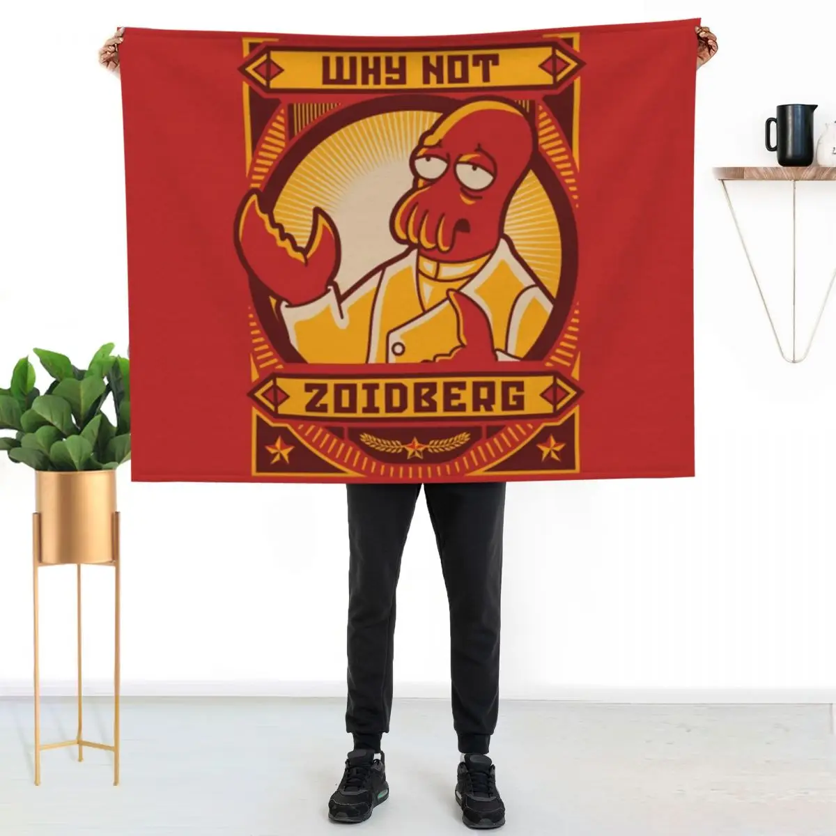 

Why Not Zoidberg Shirt Throw Blanket All Season Lightweight Soft Blanket for Bed
