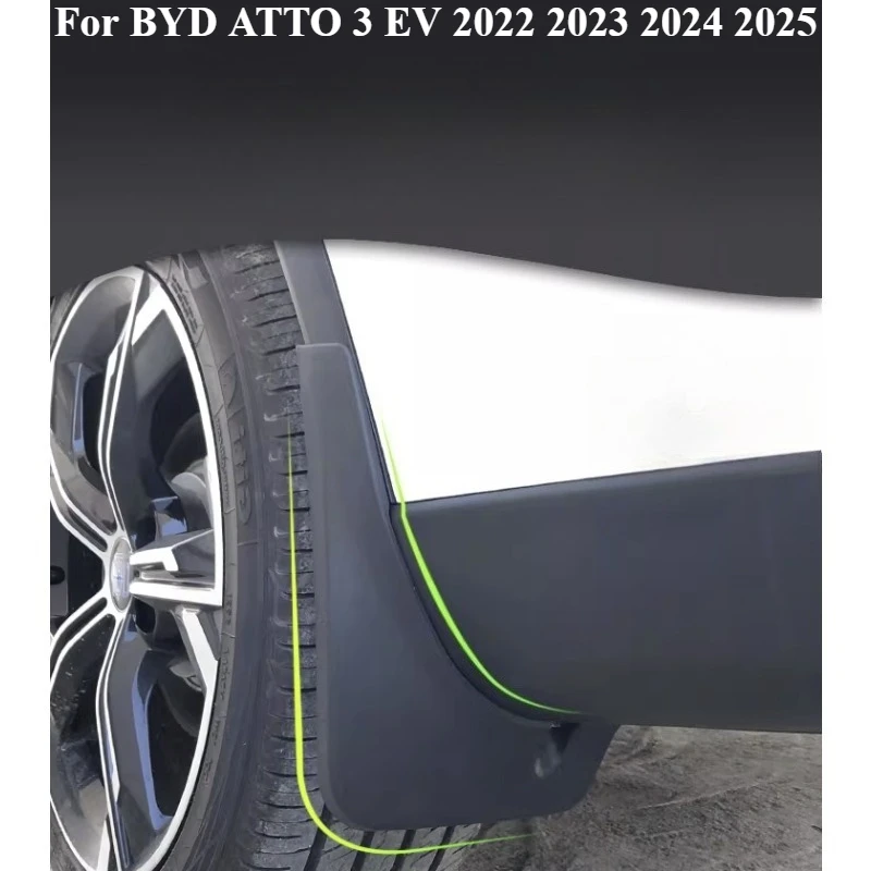 

Для BYD ATTO 3 EV 2022 2023 2024 2025 автомобильные брызговики брызговики брызговики брызговики переднее и заднее крыло протектор ABS