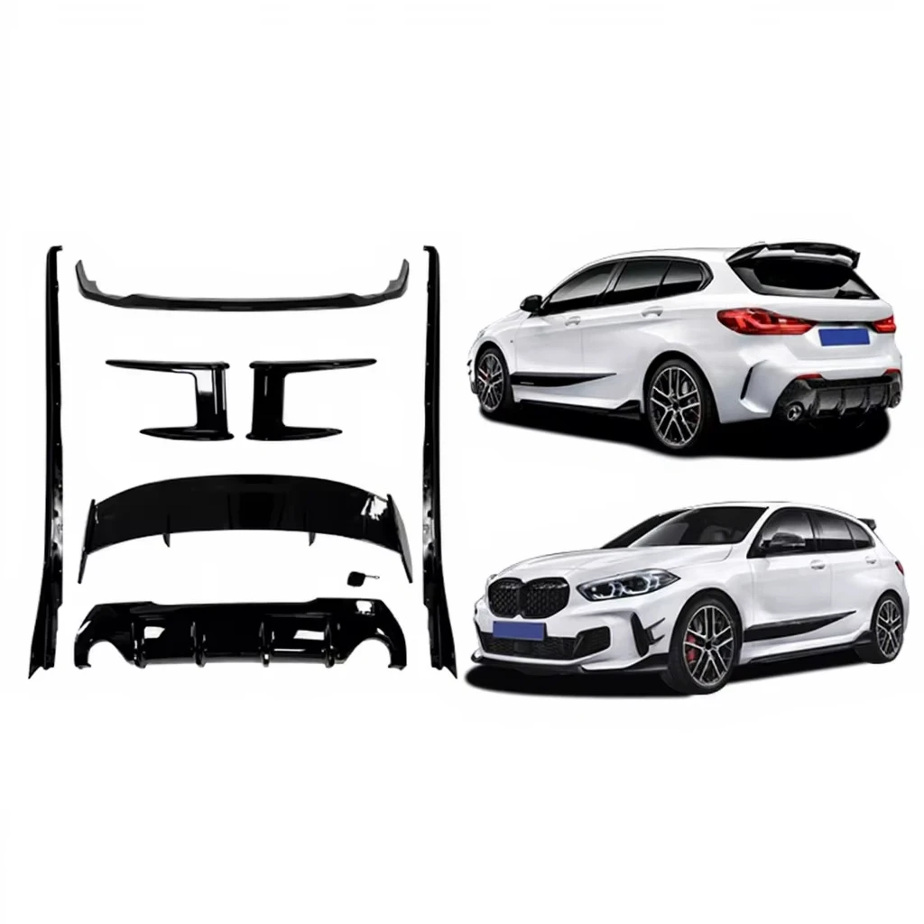 HS F40 Bodykit Upgrade Body Kit ABS Carbon Fiber Looks Full Body Kits for BMW 1 Series F40 Hatchback M Sport 2019 2020 2021 2022