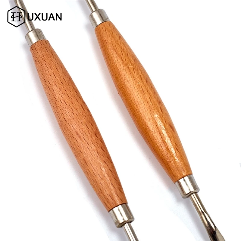 2pcs Leather Craft Tool Set Modeling Stylus Carving Tool Embossing Carving Blade Press Design Tool