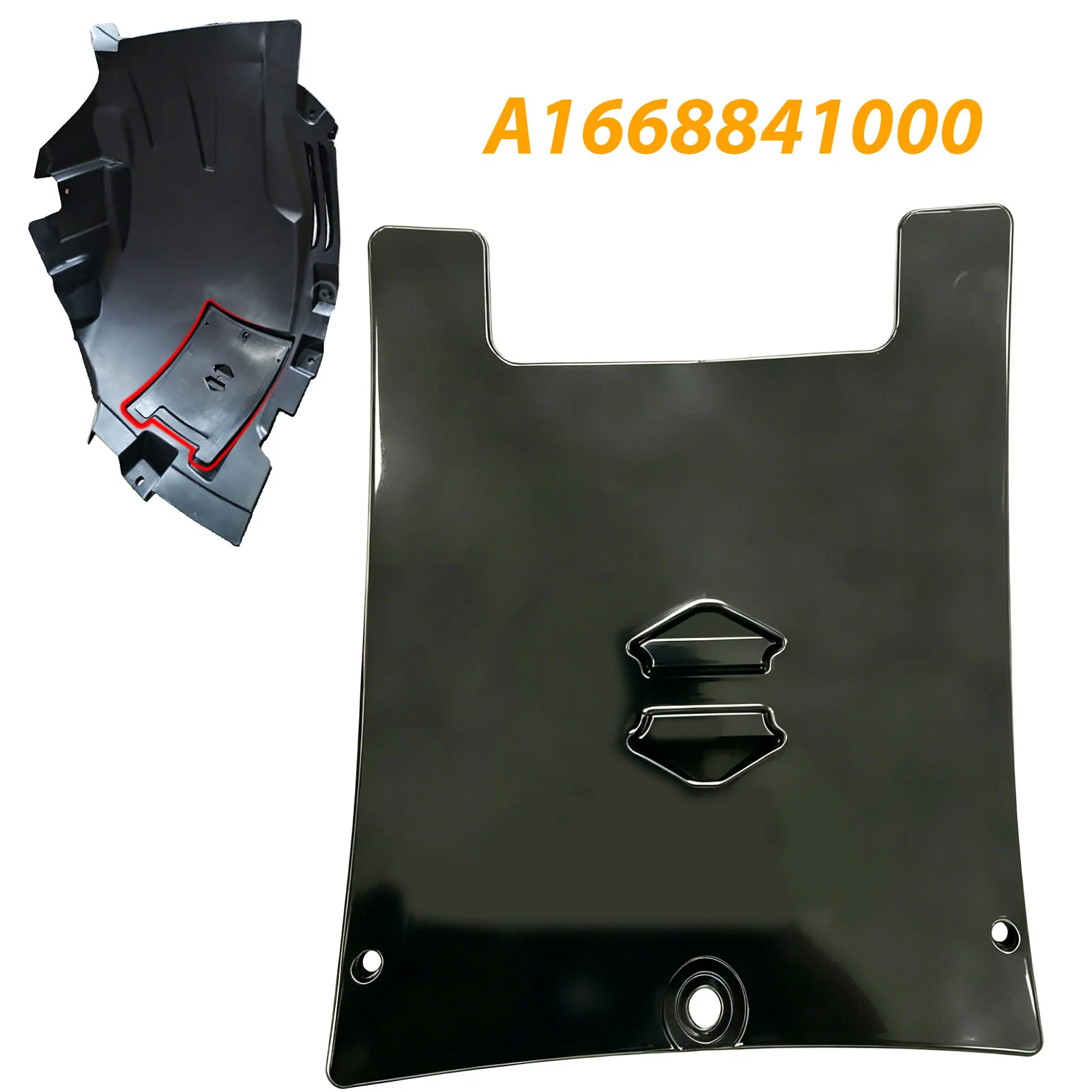 For Mercedes Benz ML GLE W166 GL GLS X166 Class Front Fender Liner Wheel Arch Cover Headlight Bulb Access Change Cap A1668841000 view 3