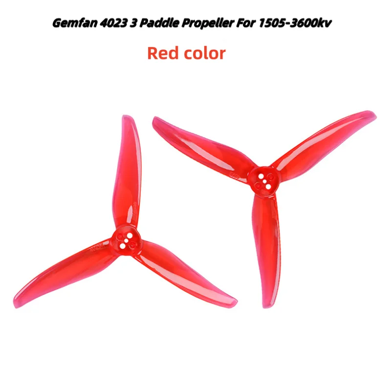 4 Uds Gemfan 4525 3 paletas para Motor 2004/hélice de paleta 4023 3 para 1505-3600kv/montaje en T 1,5mm para palillo de dientes Quadcopter FPV