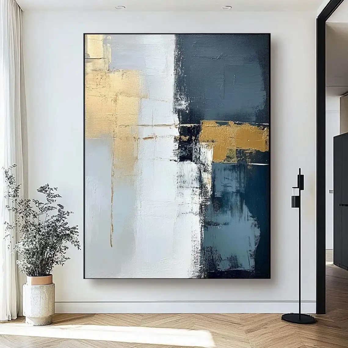 

Beige Brown Wabi Sabi Wall Art Abstract Oil Painting On Canvas Neutral Large Wall Decor Boho Textured Entrance Home Decoration